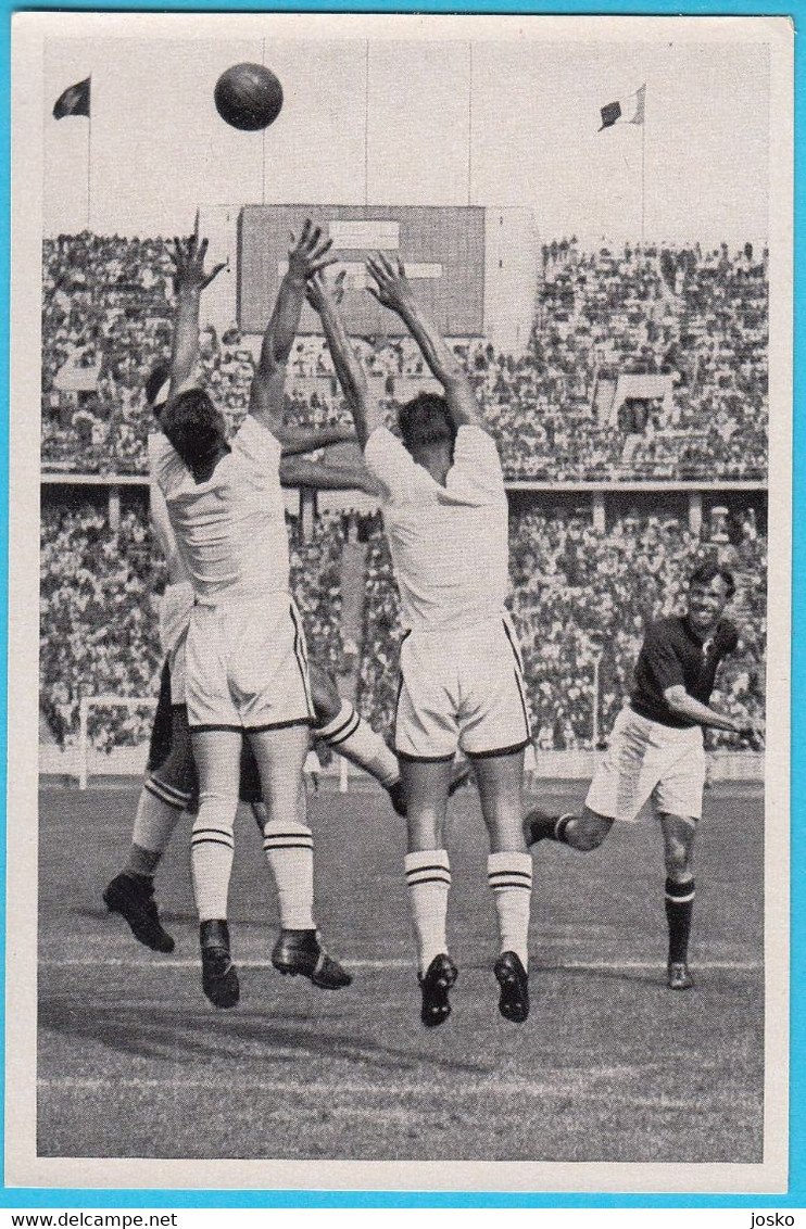 OLYMPIC GAMES BERLIN 1936 - Handball Match HUNGARY Vs AUSTRIA ... German Vintage Card * Hand-ball Balonmano Pallamano - Trading-Karten