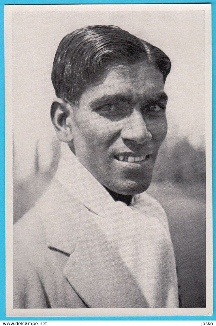 OLYMPIC GAMES BERLIN 1936 Field Hockey India ROB C. Brother Of DHYAN CHAND German Old Card * Sur Gazon Campo Da Sobre - Trading Cards