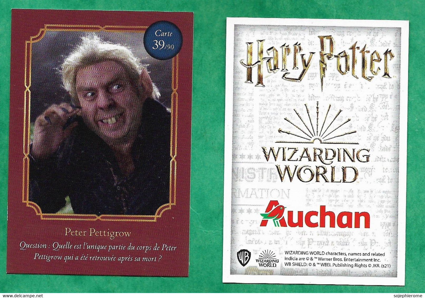 Auchan "Harry Potter Wizarding World" Peter Pettigrow 39/90 - 2scans - Harry Potter