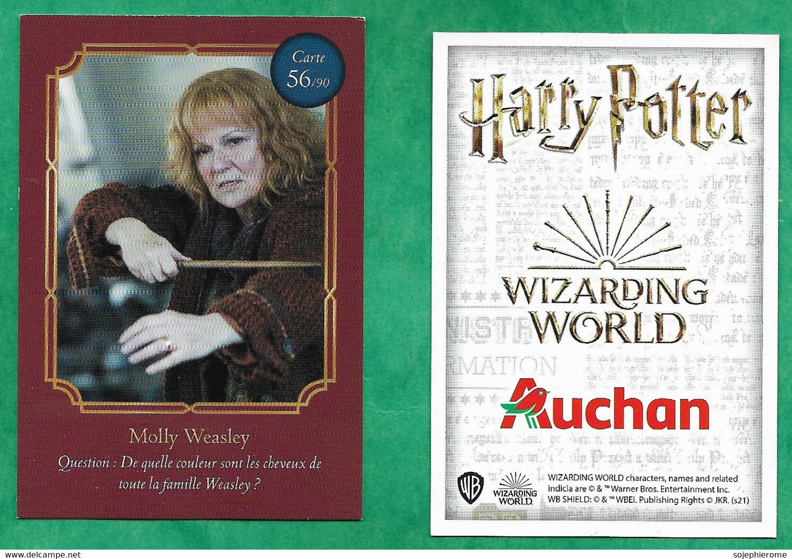 Auchan "Harry Potter Wizarding World" Molly Weasley 56/90 - 2scans - Harry Potter