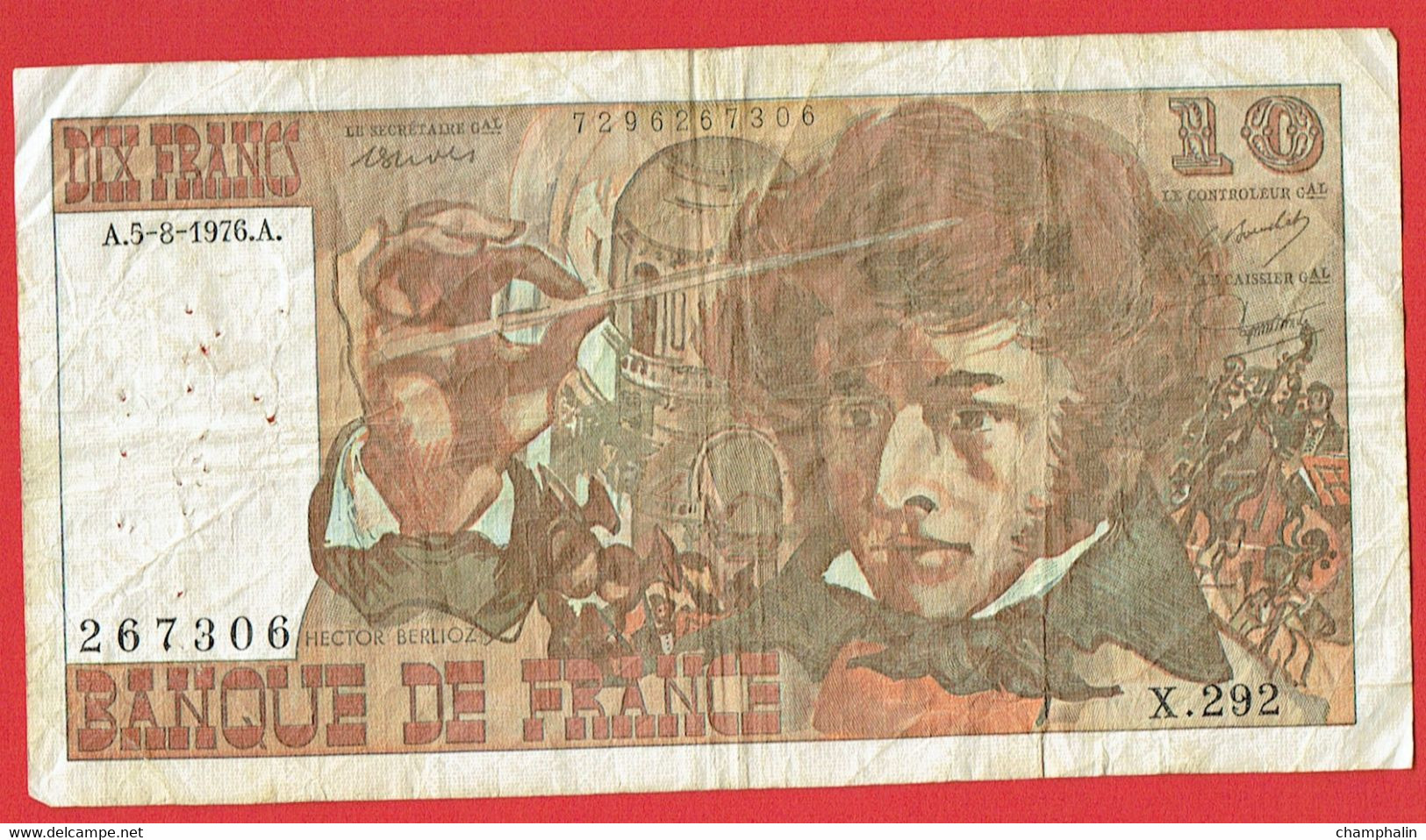 France - Billet De 10 Francs Type Berlioz - 5 Août 1976 A - 10 F 1972-1978 ''Berlioz''