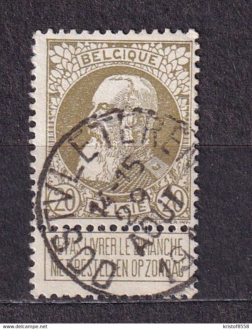 [75_0037] Zegel 75 Met Cirkelstempel Oostvleteren Scan Voor- En Achterzijde - 1905 Thick Beard