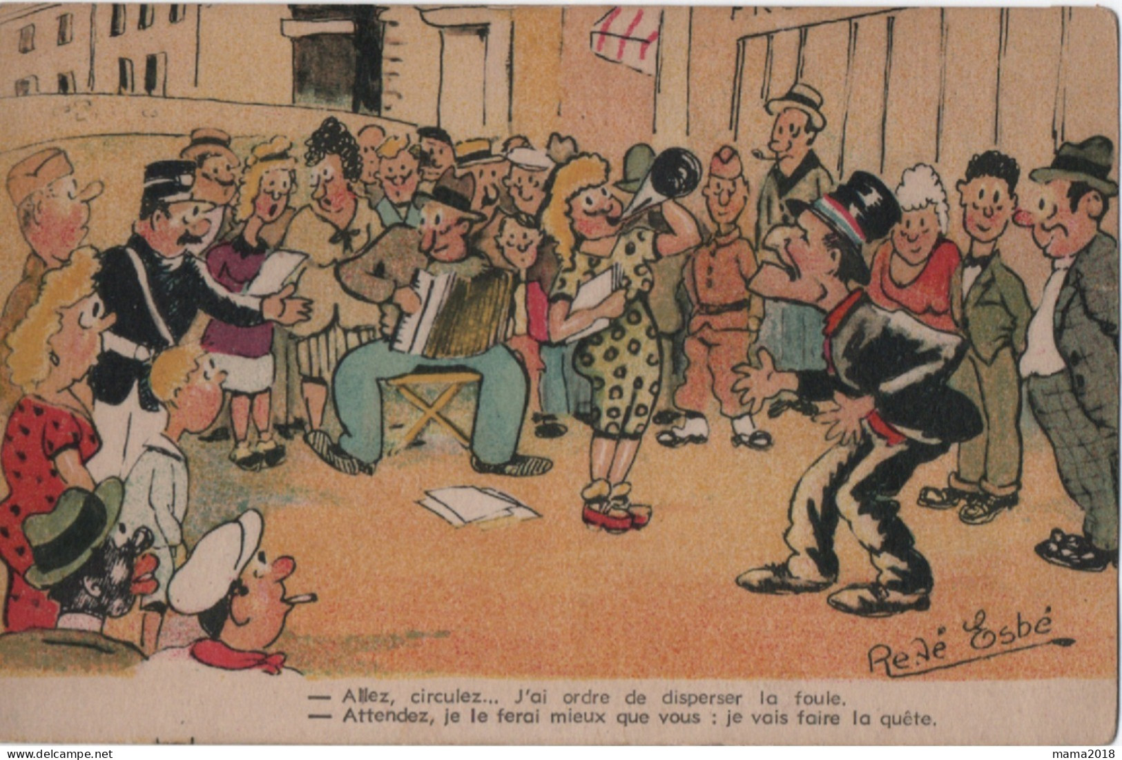 Esbé René    Illustration   Galéjades Marseillaises - L'Estaque