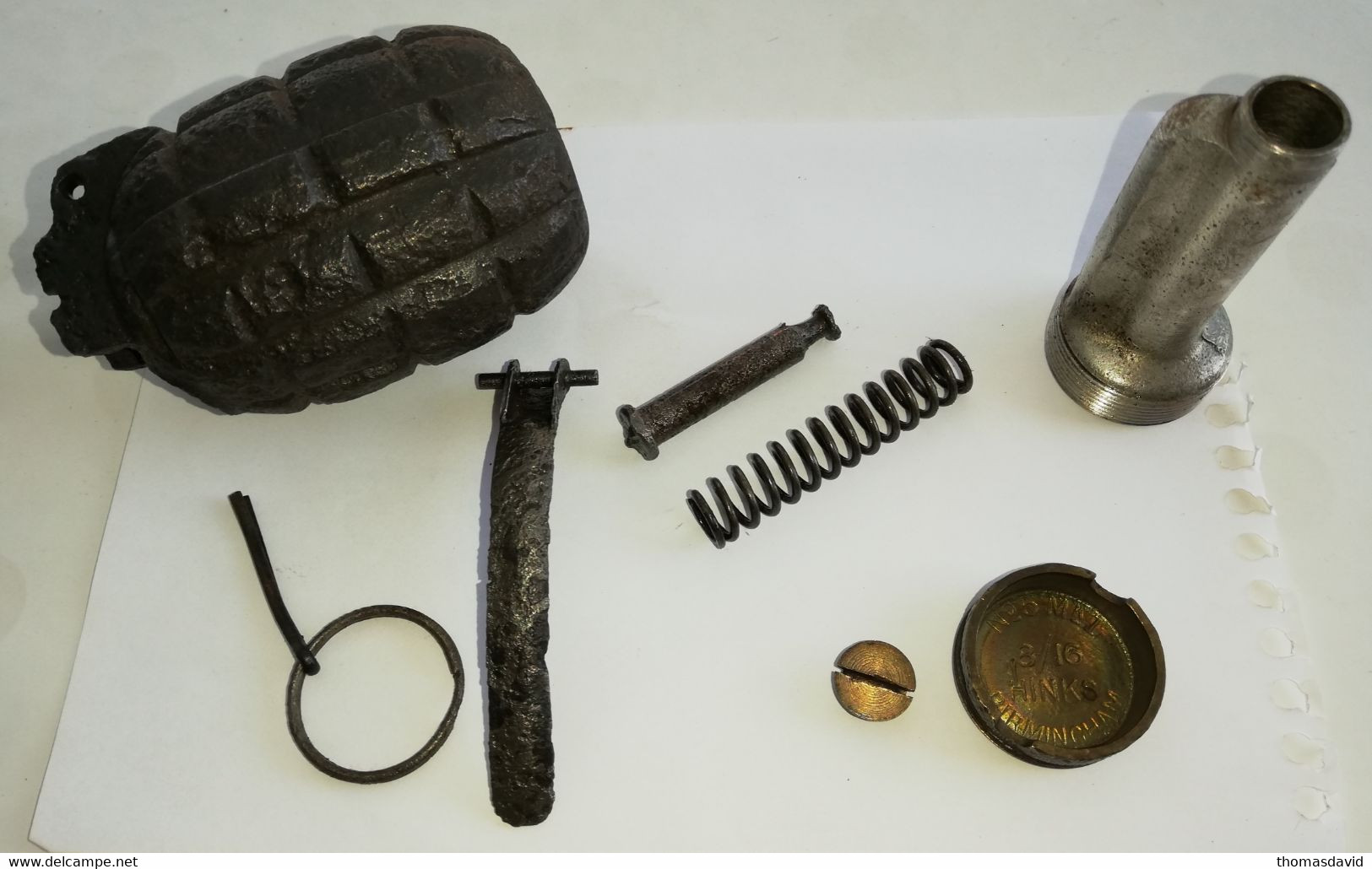 Grenade Mills anglaise du 08/1916. ww1. 14.18