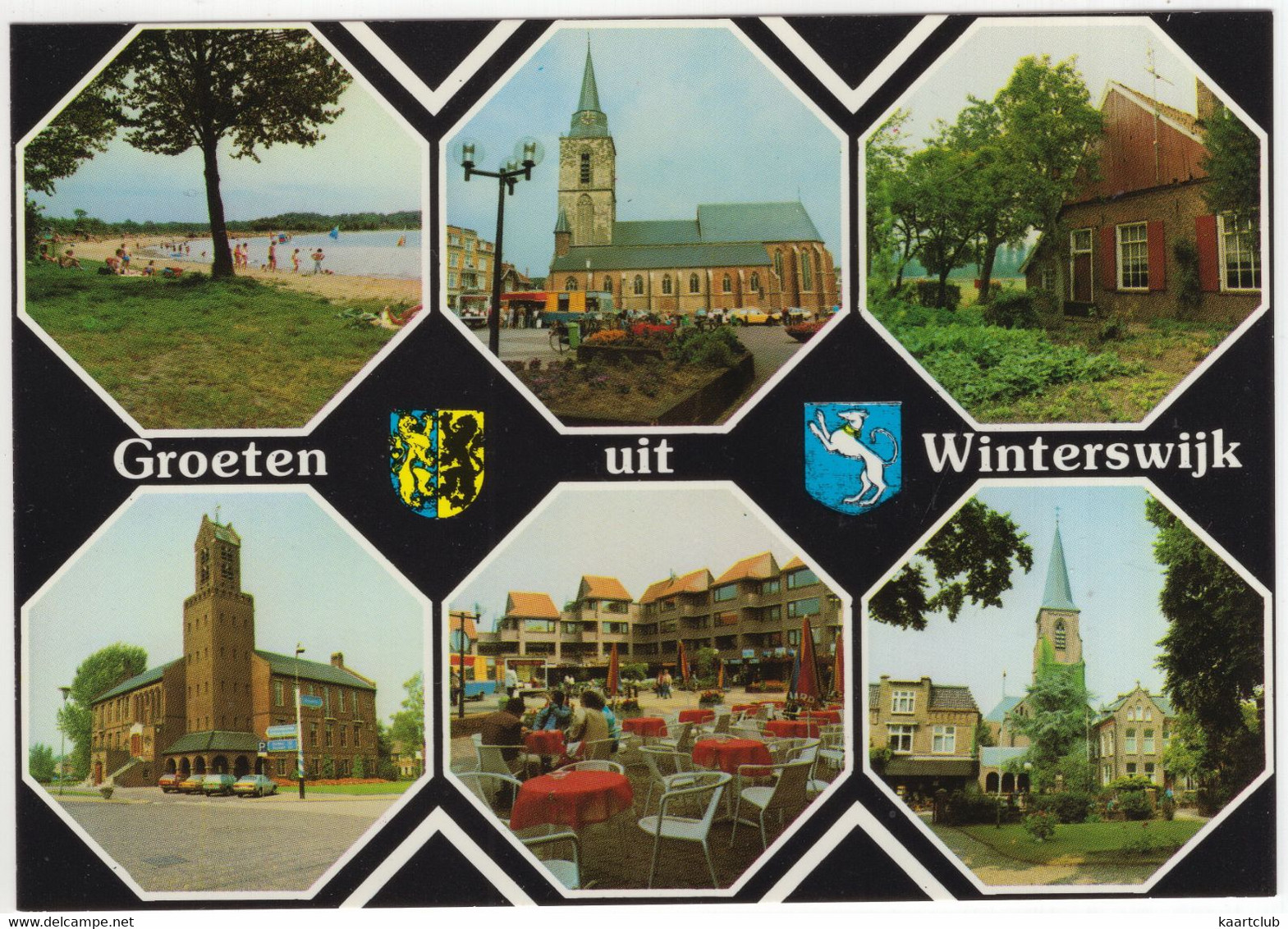 Groeten Uit Winterswijk - Raadhuis, Kerk, Openluchtbad, Markt - (Nederland / Holland) - Nr. L 8219 - Winterswijk