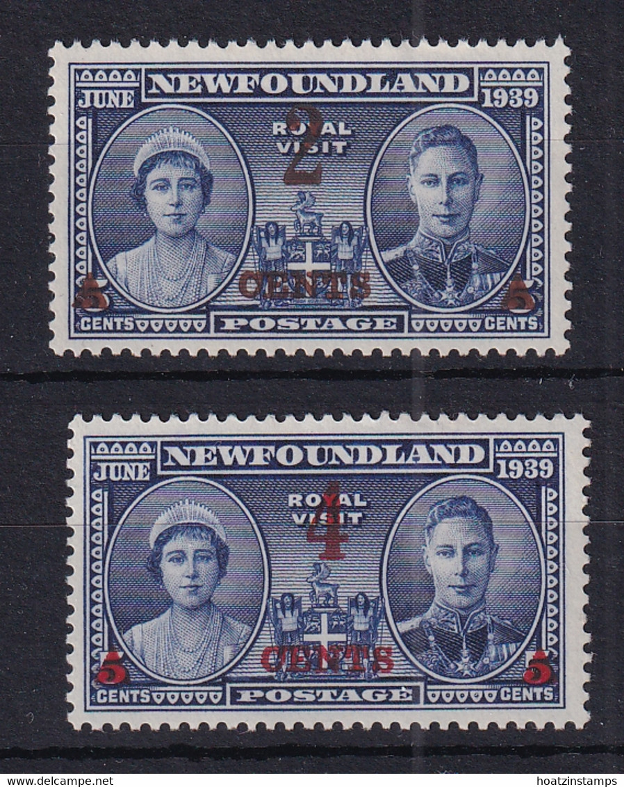 Newfoundland: 1939   Surcharges    MH - 1908-1947