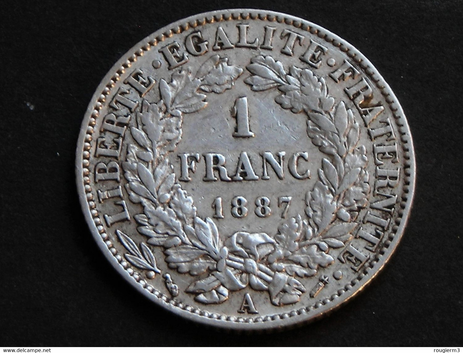 Belle Pièce ARGENT De 1 F CERES De 1887 A - Autres & Non Classés