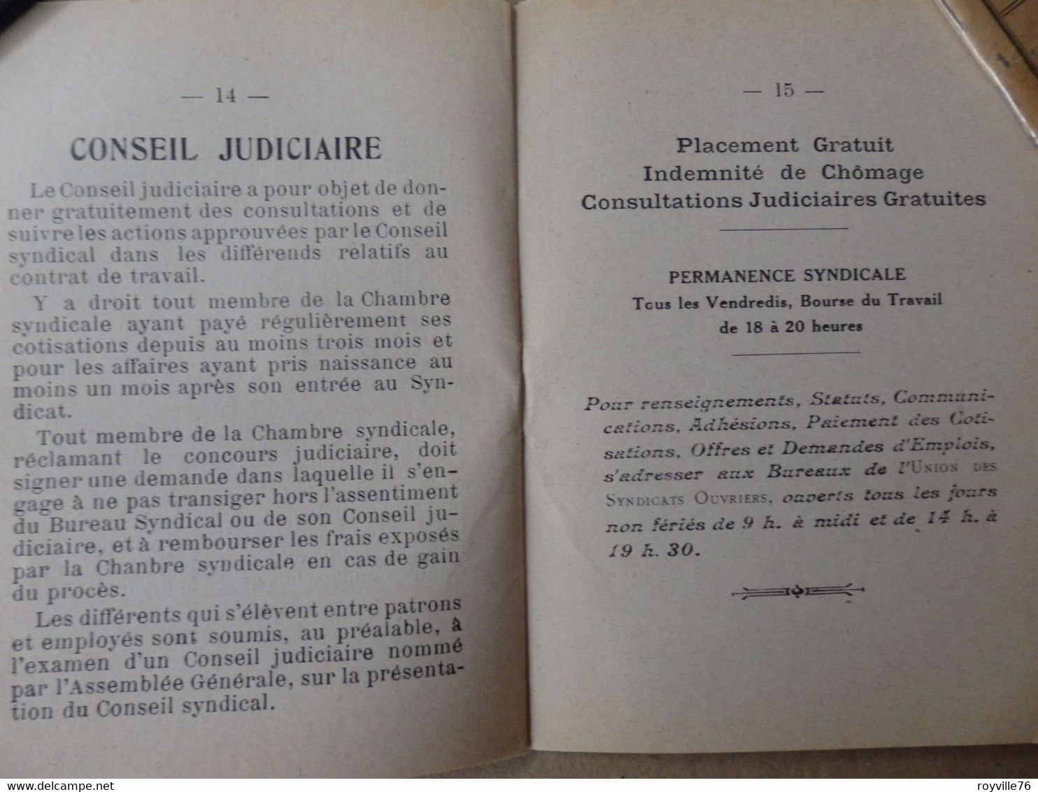 Statuts Confédération Générale Du Travail Union Syndicale Des Employés De Commerce De Rouen Et Sa Région (76). - Wetten & Decreten