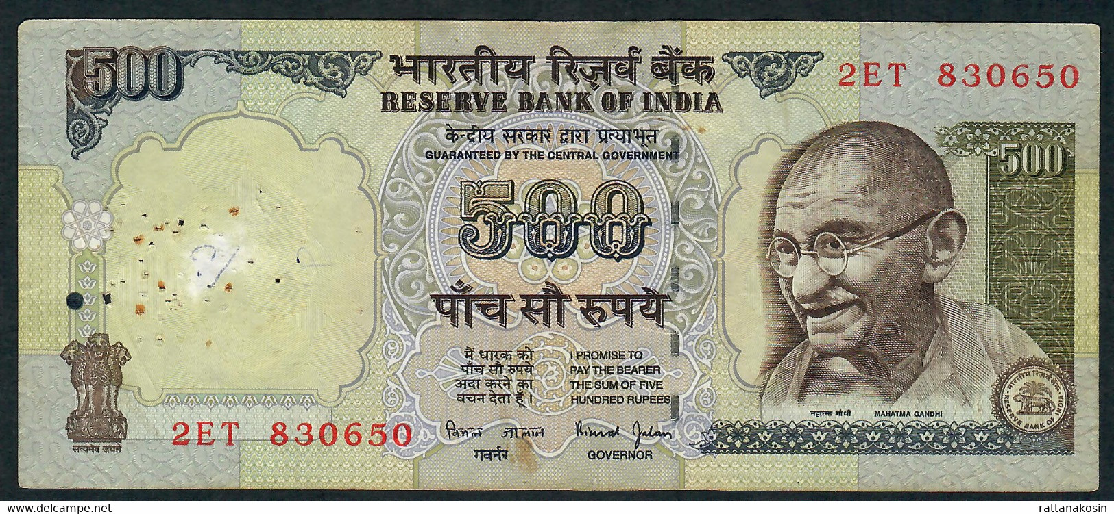 INDIA P92b1 500 RUPEES 1997 #2ET  Signature 18 FINE - Inde