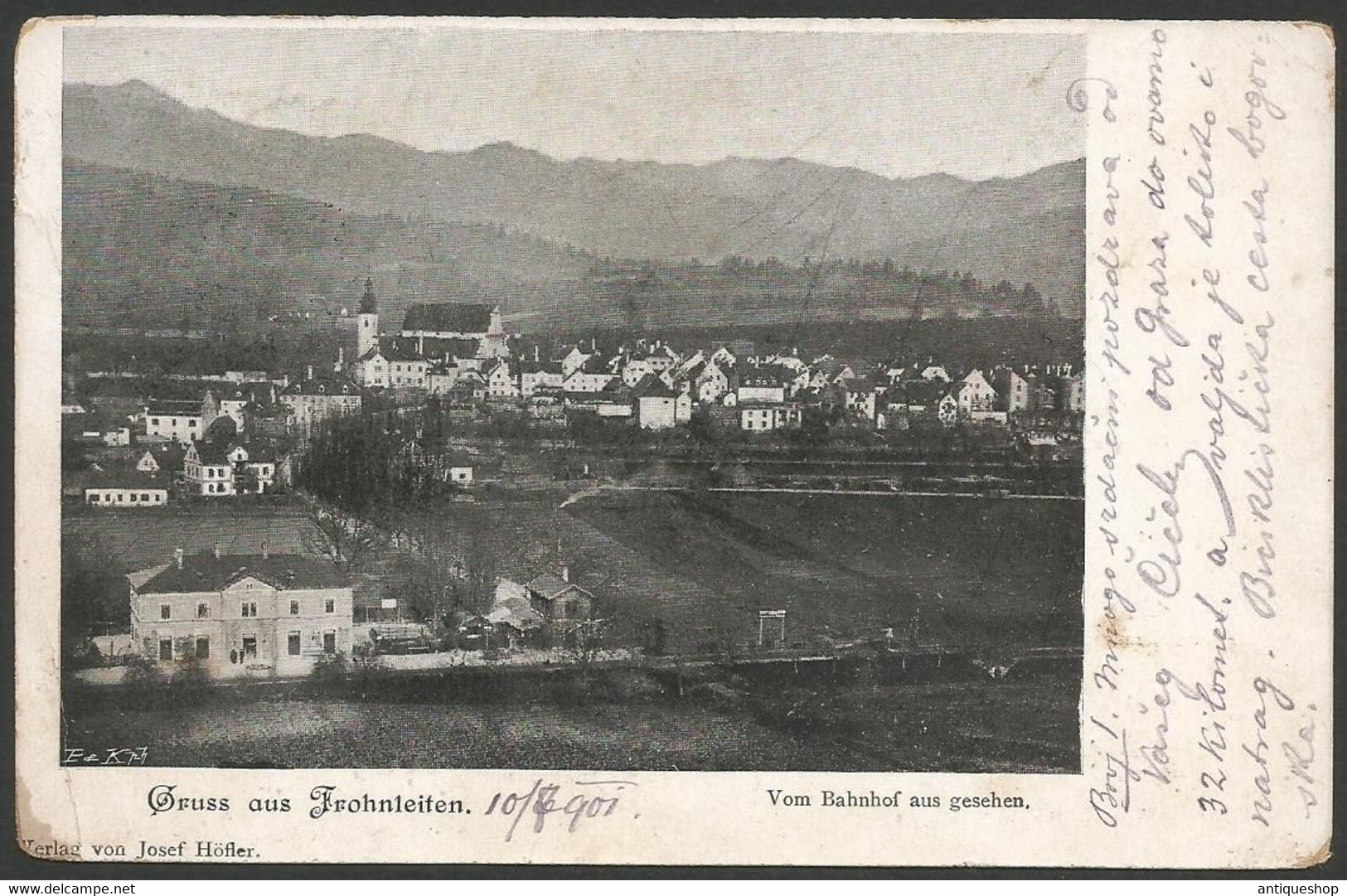 Austria-----Frohnleiten-----old Postcard - Frohnleiten