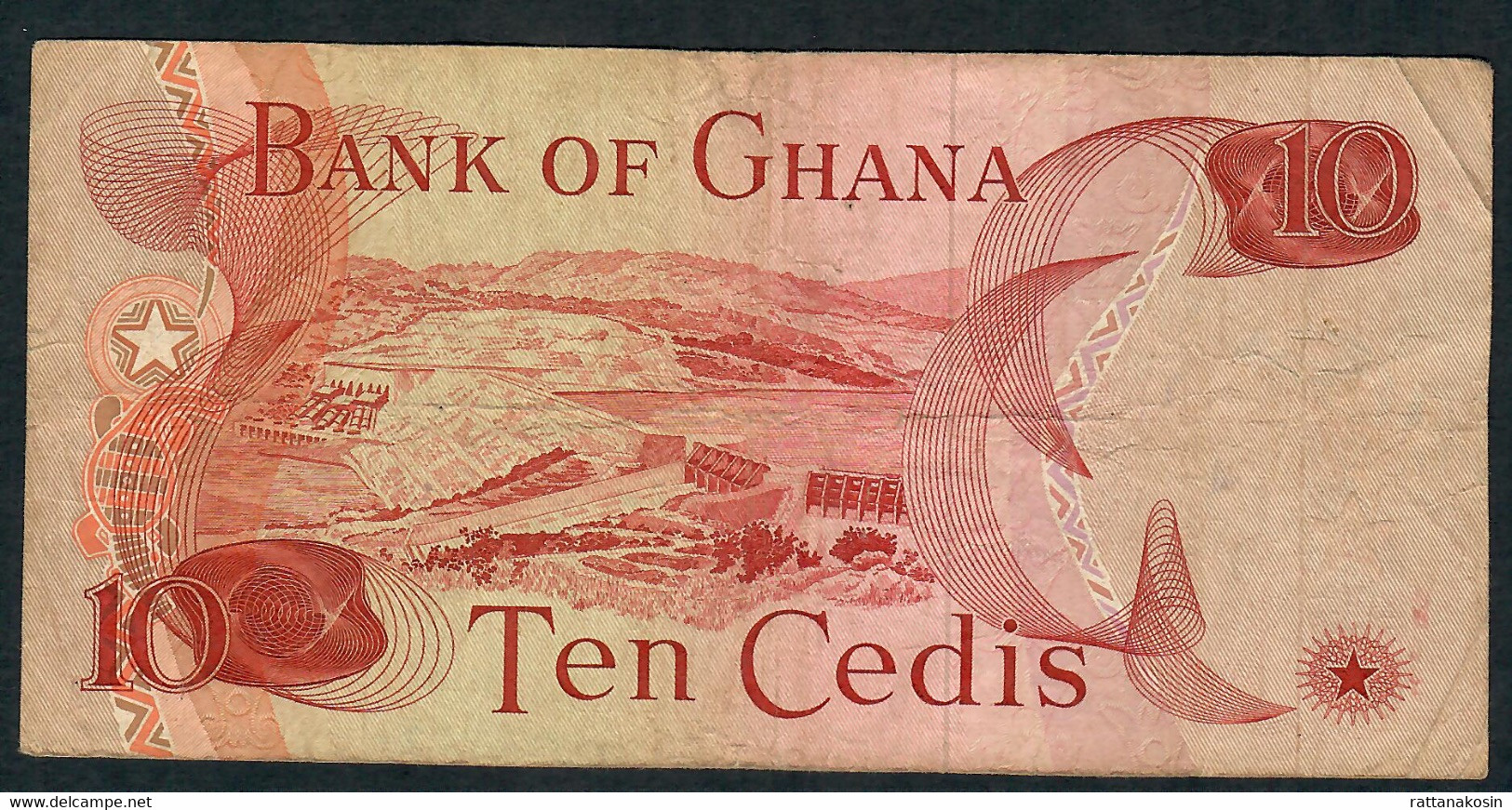 GHANA P16b 10 CEDIS 2.1.1973 FIRST FRACTION #A/1  FINE - Ghana