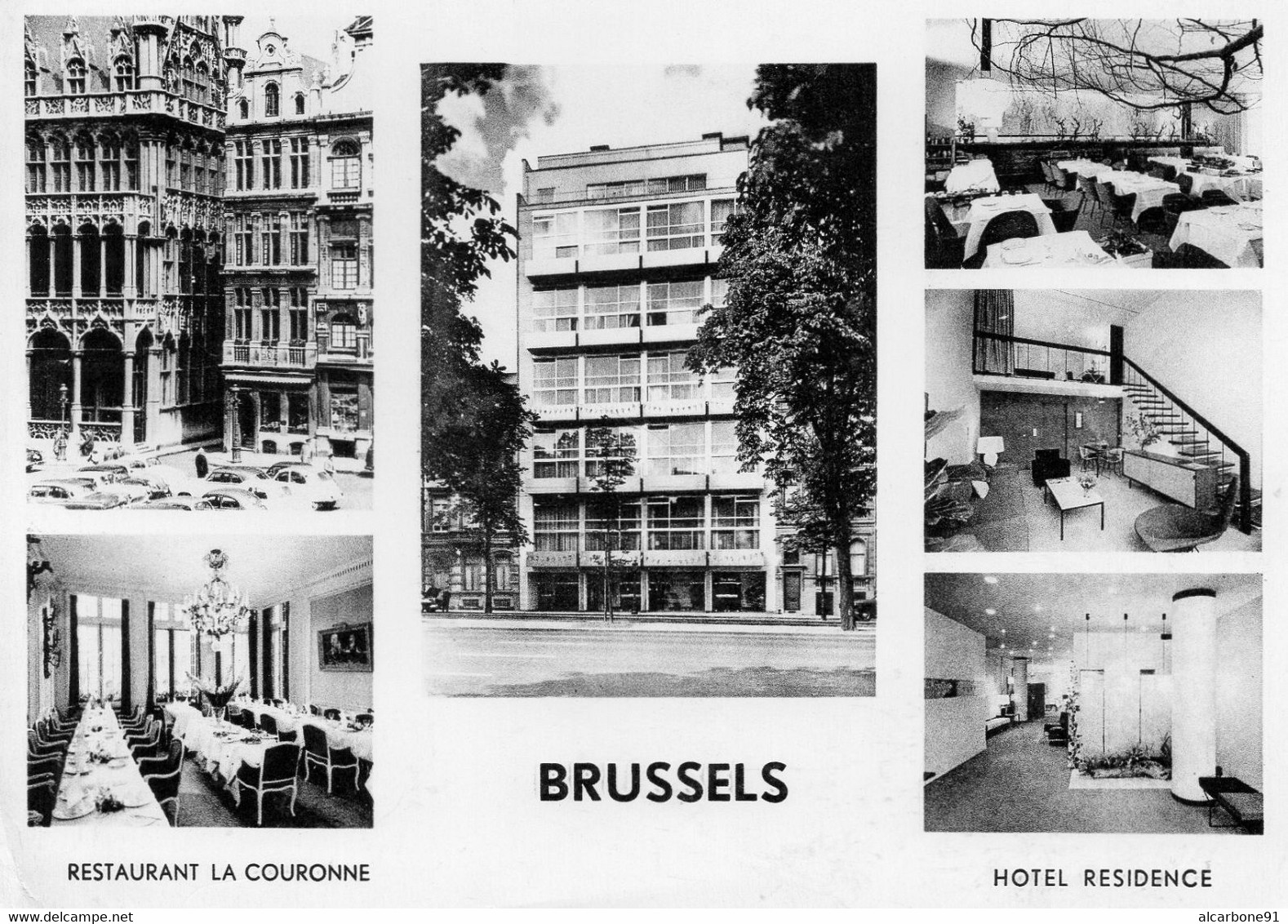 BRUXELLES - Restaurant La Couronne - Hotel Residence - Cafés, Hôtels, Restaurants