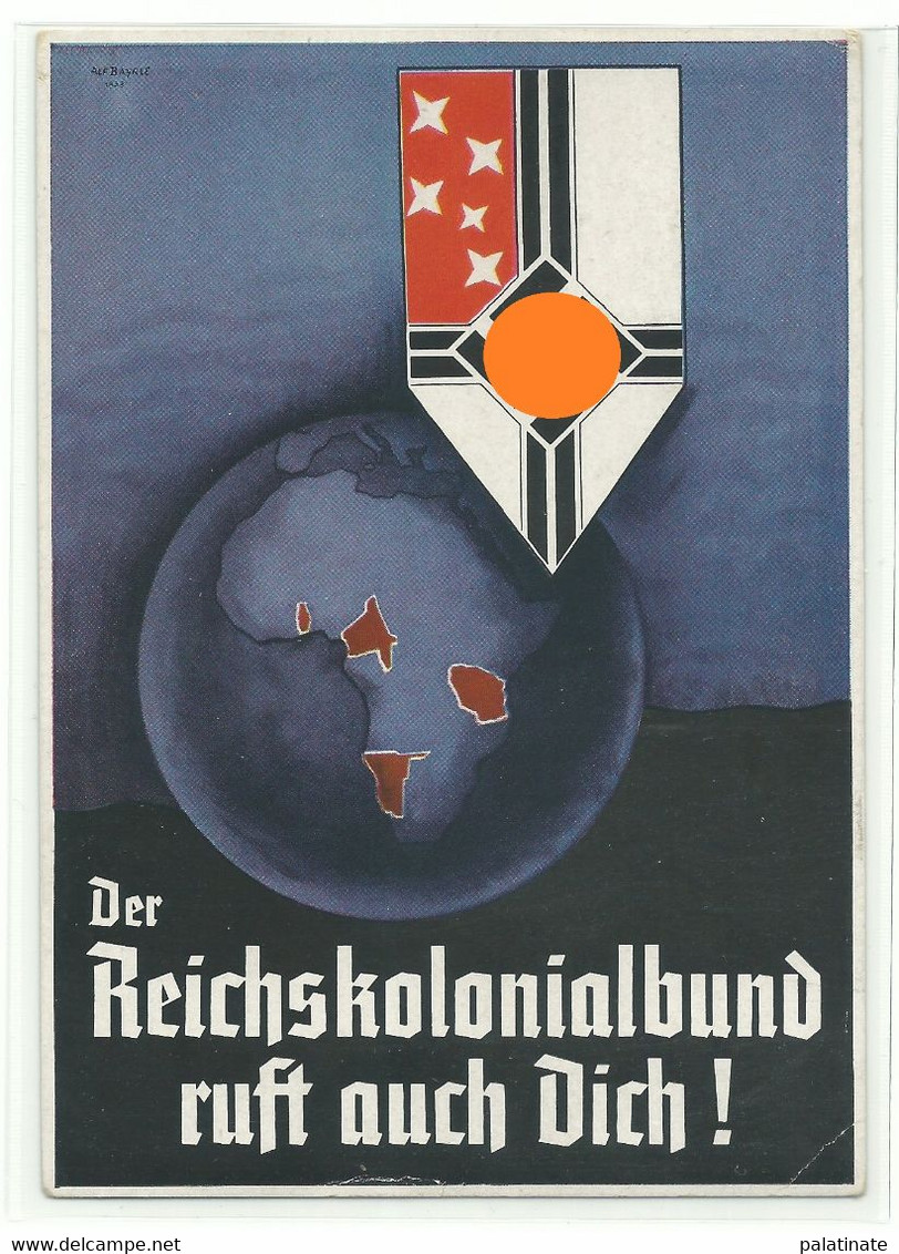 Drittes Reich "Der Reichskolonialbund Ruft Auch Dich!" Propaganda-AK 1940 - Non Classificati