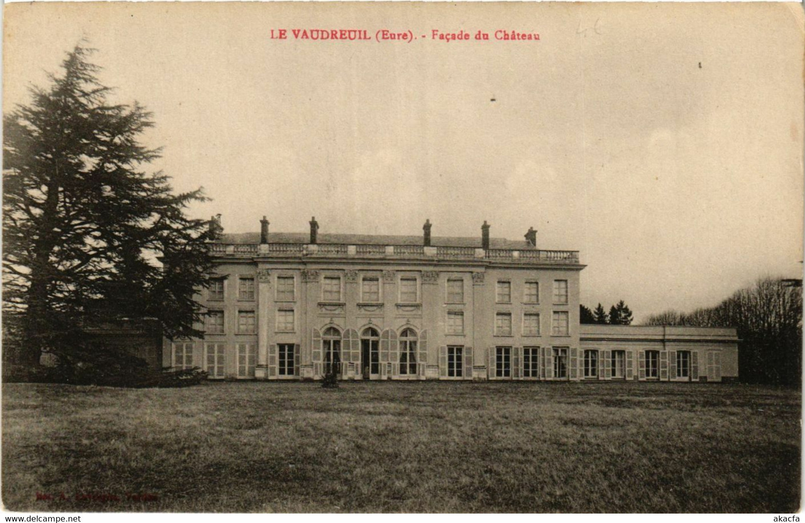 CPA AK Le VAUDREUIL - Facade Du Chateau (392724) - Le Vaudreuil