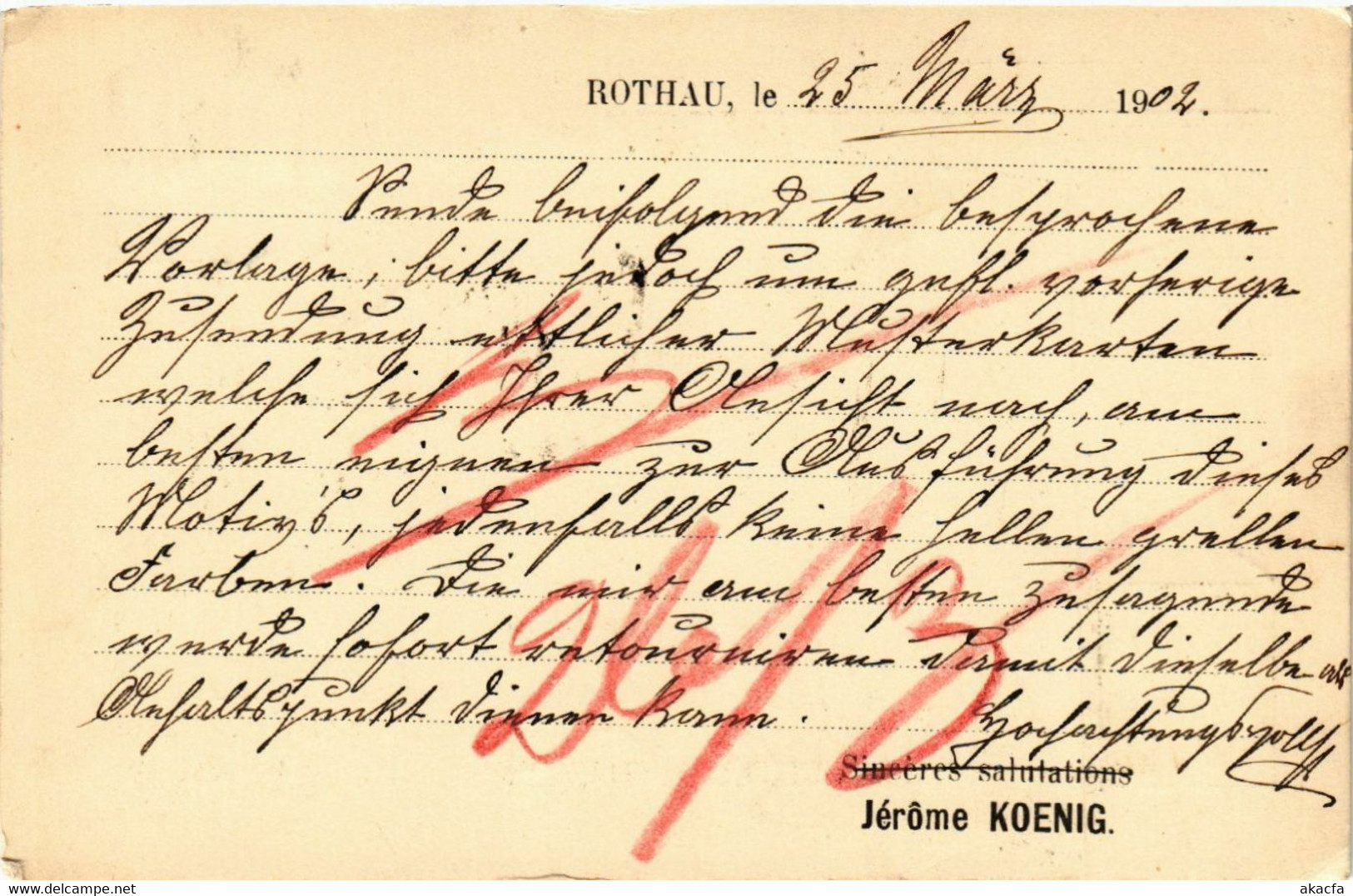 CPA AK Jerome Koenig ROTHAU (393695) - Rothau