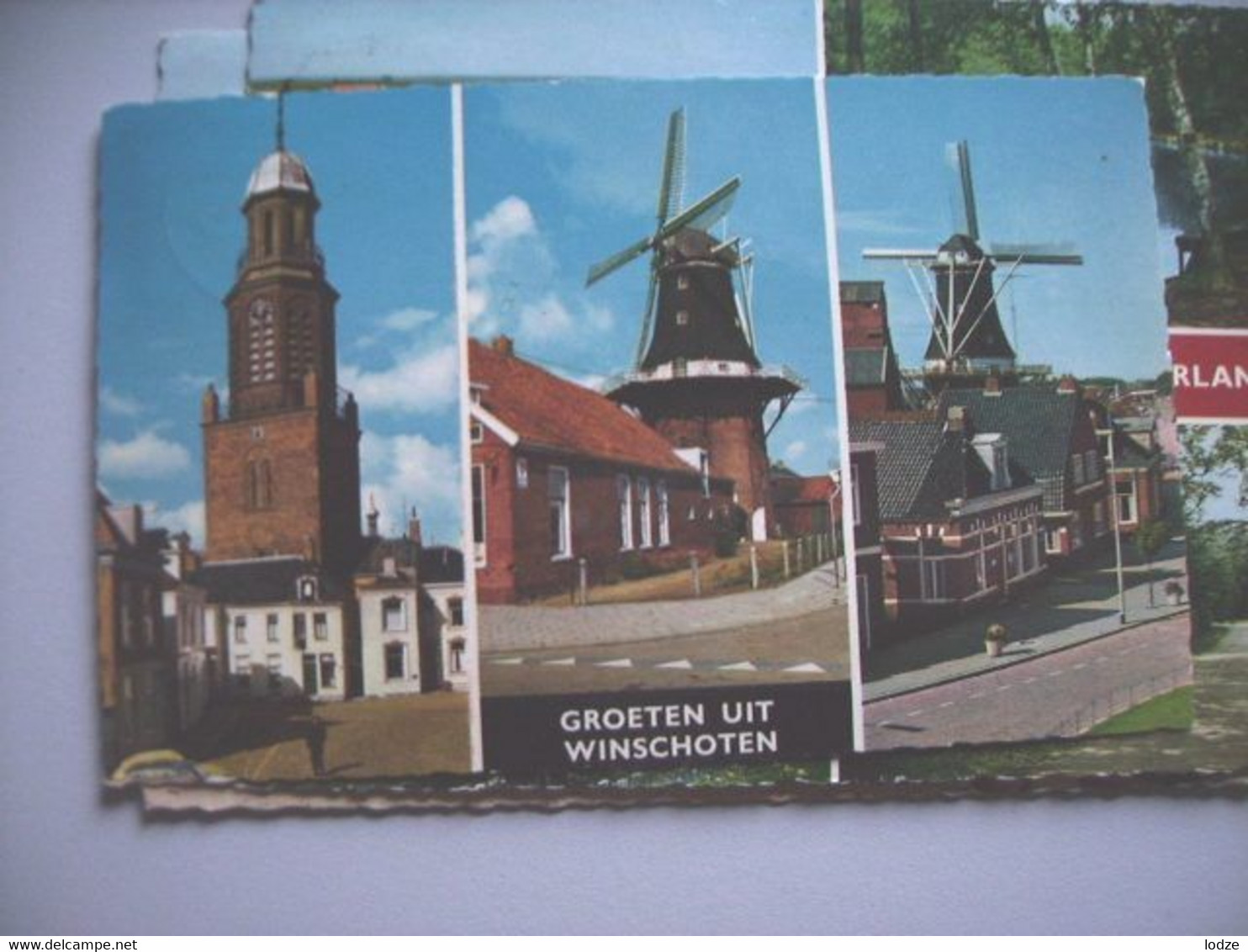 Nederland Holland Pays Bas Winschoten Met Molens En Kerktoren - Winschoten