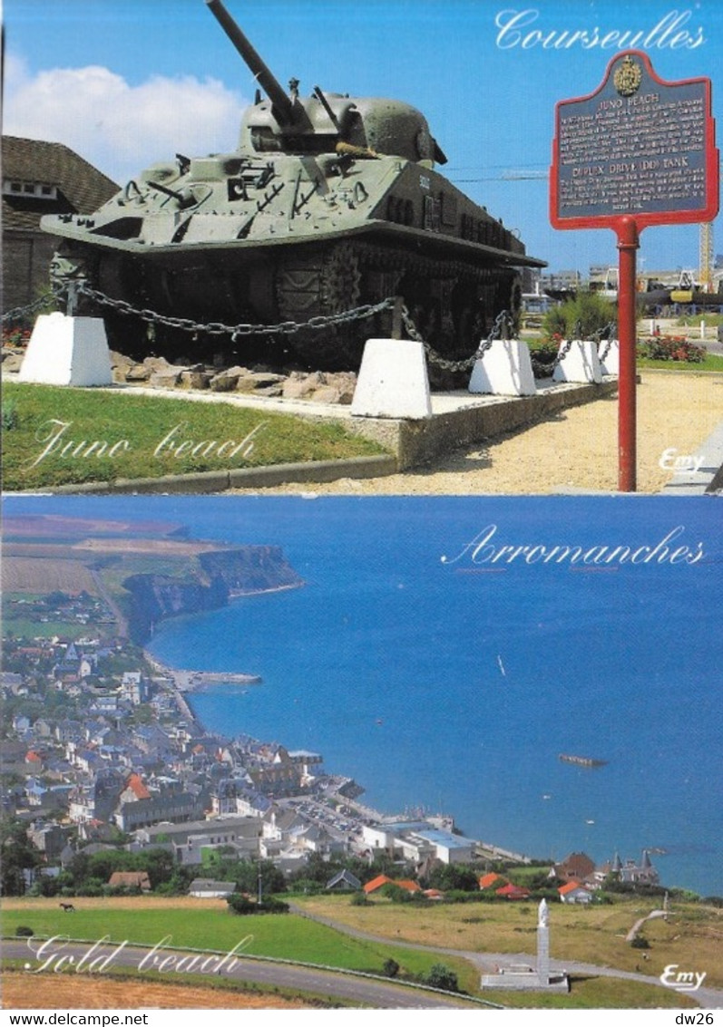 Dépliant Touristique: Bataille Et Débarquement En Normandie 6 Juin 1944 - Pochette De 10 Photos En Accordéon Avec Cartes - Cuadernillos Turísticos