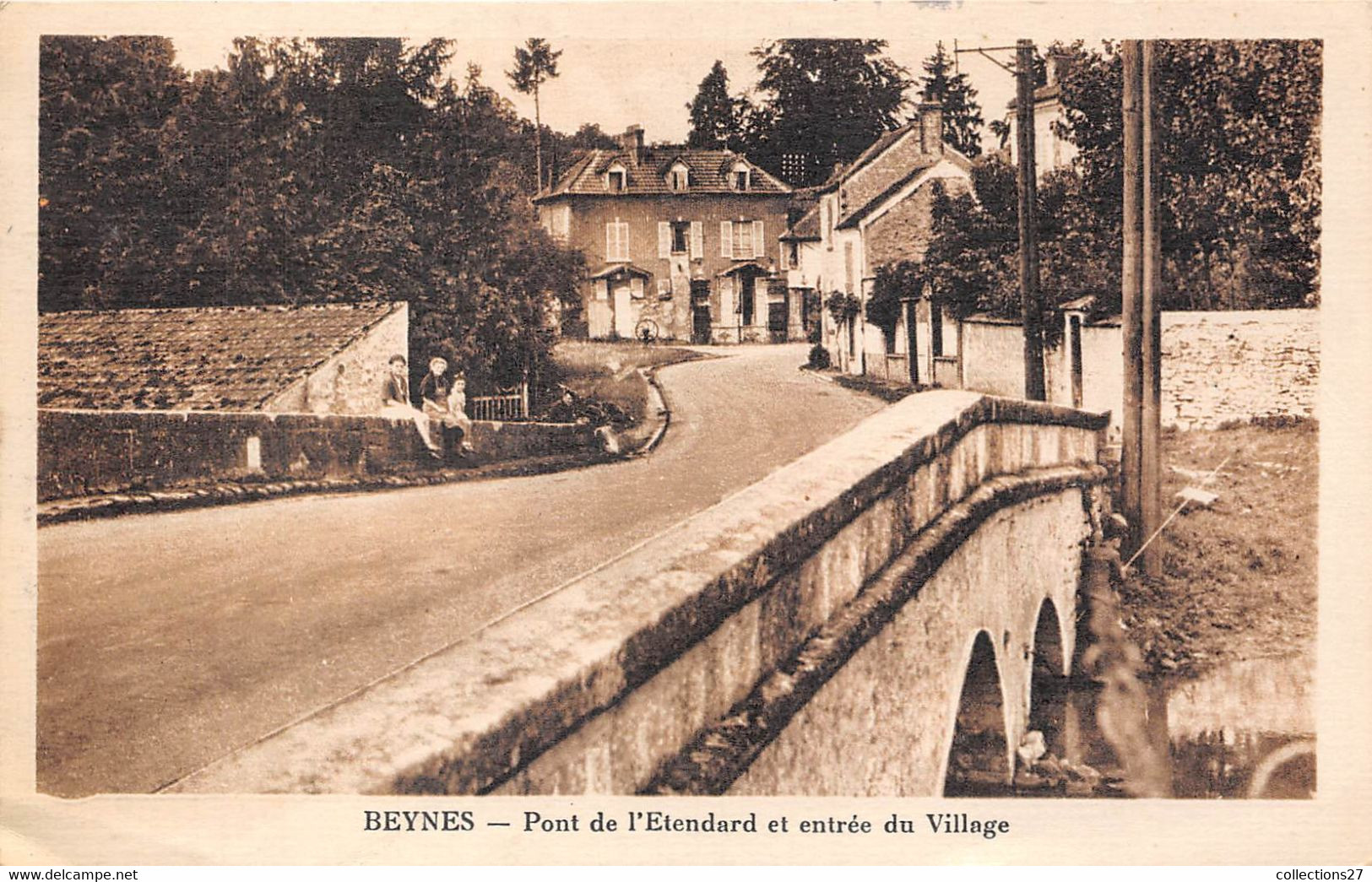 78-BEYNES- PONT DE L'ETENDART ET ENTRÉE  DU VILLAGE - Beynes