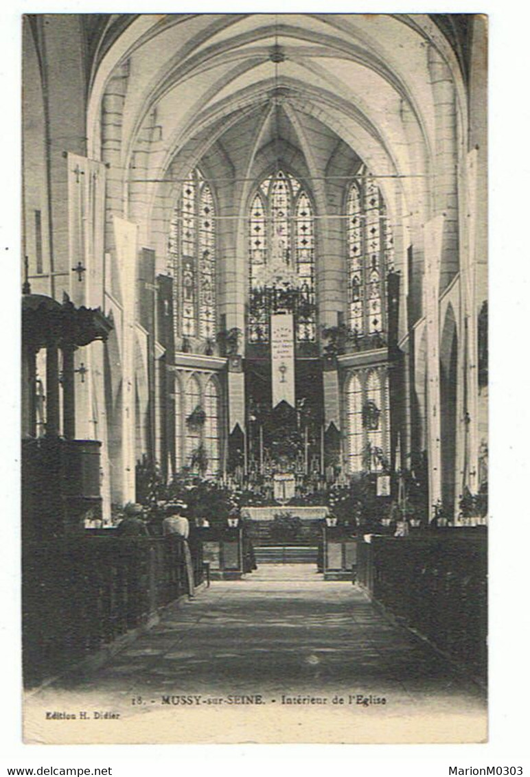 10 - MUSSY Sur SEINE - Intérieur De L'église - 624 - Mussy-sur-Seine