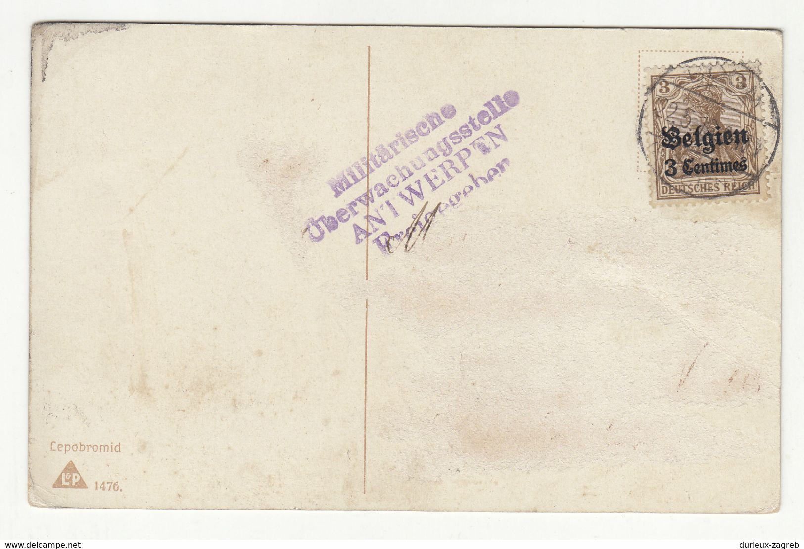Germany WWI Belgium Occupation - 1 Postcard, 1 Letter Cover And 2 Letter Cover Cutouts B211015 - Besetzungen 1914-18