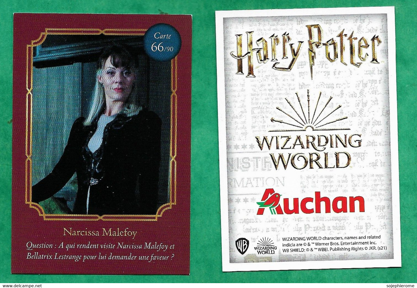 Auchan "Harry Potter Wizarding World" Narcissa Malefoy 66/90 - 2scans - Harry Potter