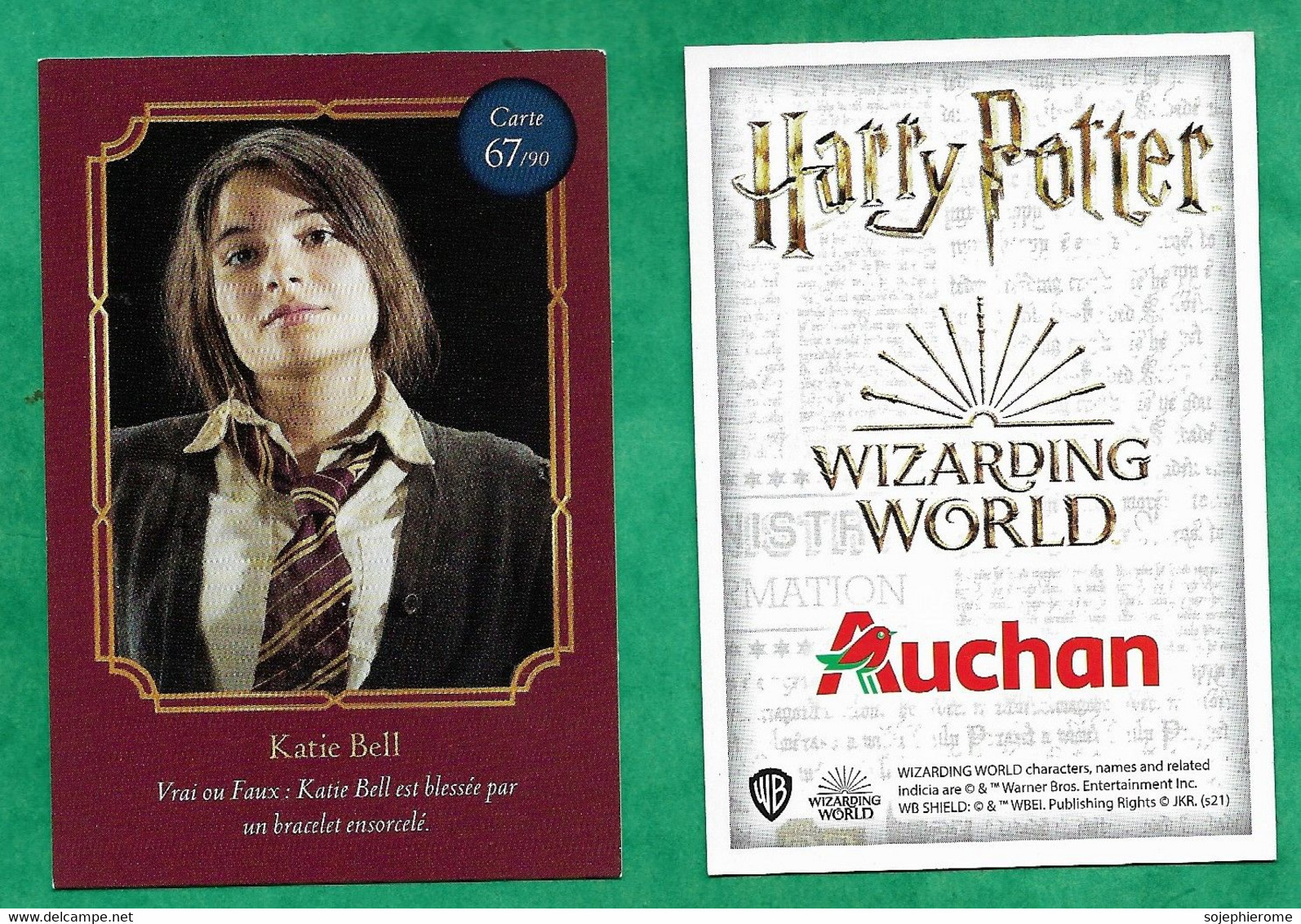 Auchan "Harry Potter Wizarding World" Katie Bell 67/90 - 2scans - Harry Potter