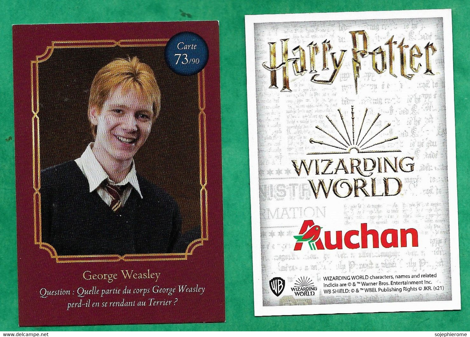 Auchan "Harry Potter Wizarding World" George Weasley 73/90 - 2scans - Harry Potter