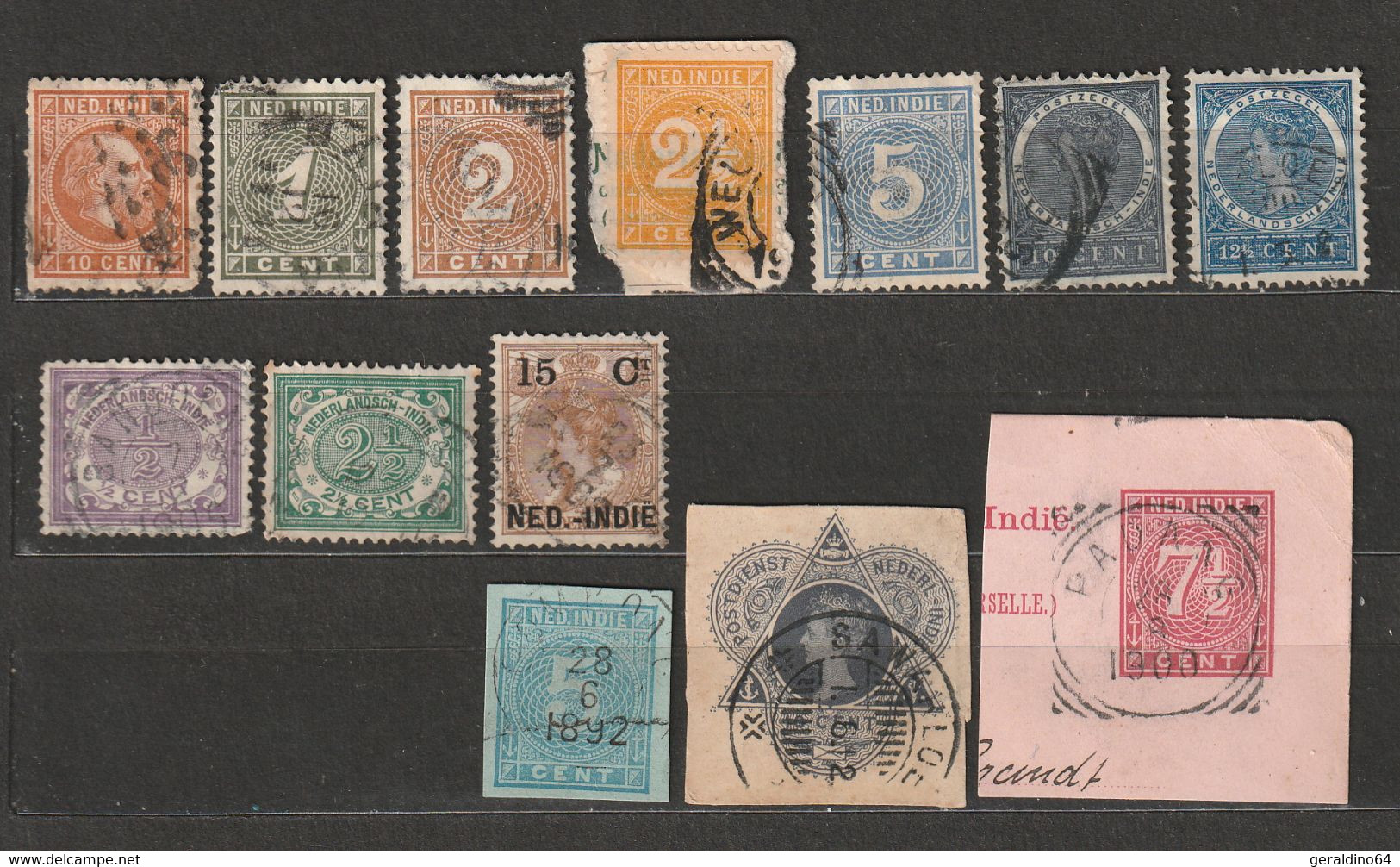 Niederländisch-Indien Alte Briefmarken Aus Französischem Alten Album Timbres - Poste - Indes Néerlandaises