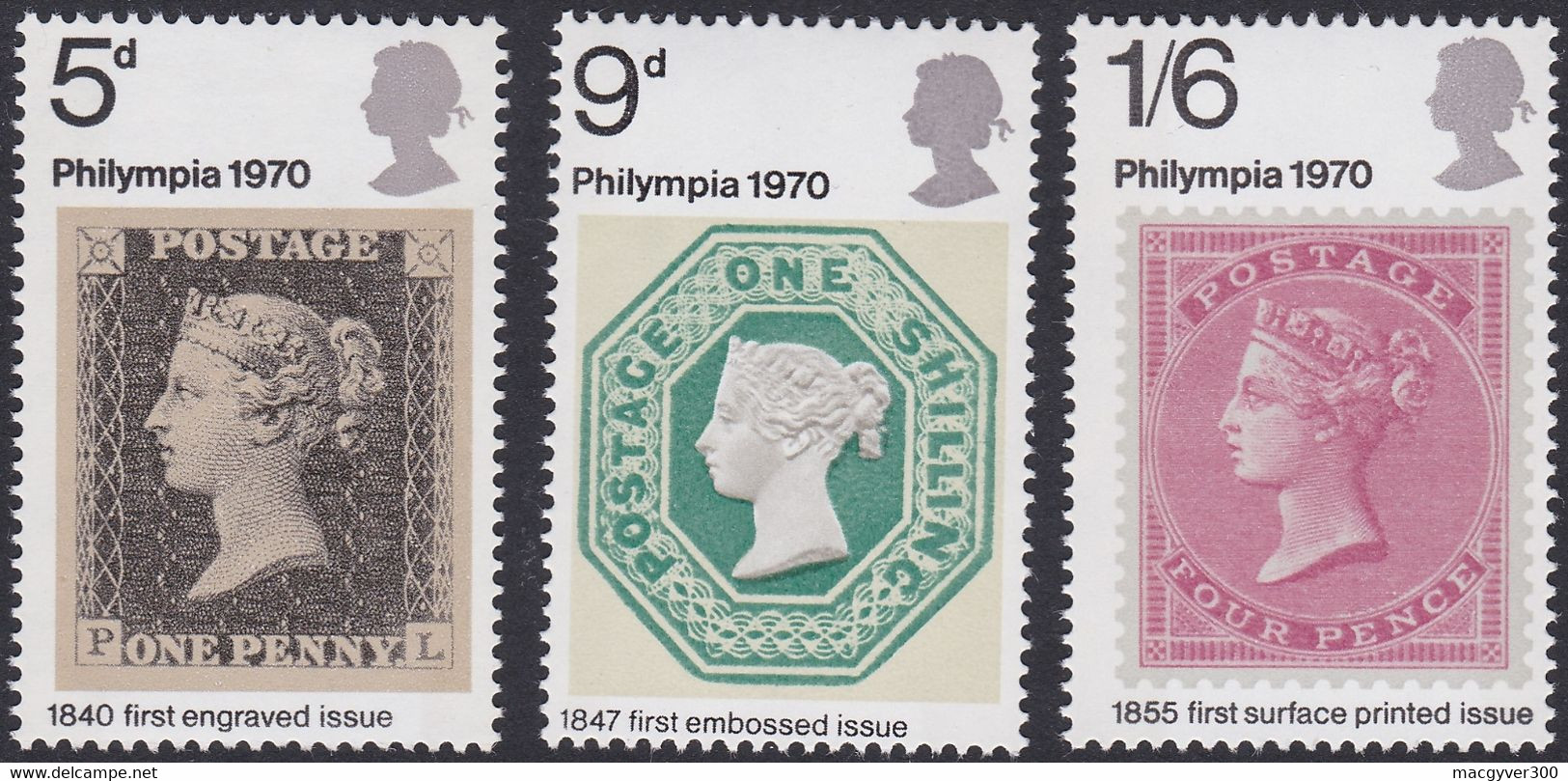 GRANDE-BRETAGNE, 1970, Philynpia (Yvert 599 Au 601 ) - Unused Stamps