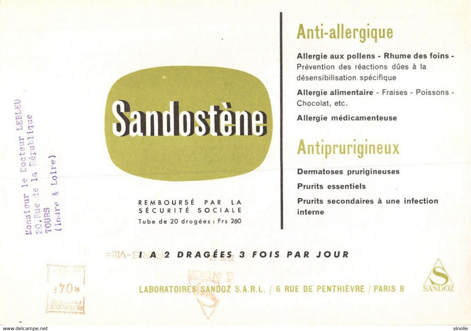 P-21-BBT-DOCS-GF-721 : PUBLICITE PHARMACIE. PIEM. ALLERGIE ALIMENTAIRE.  FRAISE - Piem