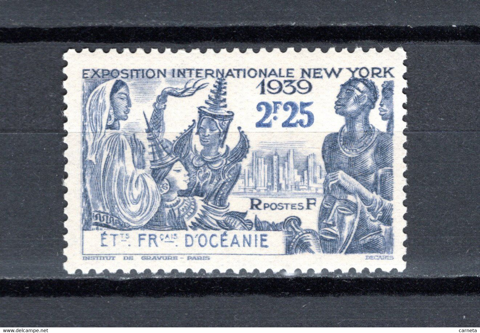 OCEANIE  N° 129  NEUF AVEC CHARNIERE COTE  2.80€    EXPOSITION DE NEW YORK - Unused Stamps