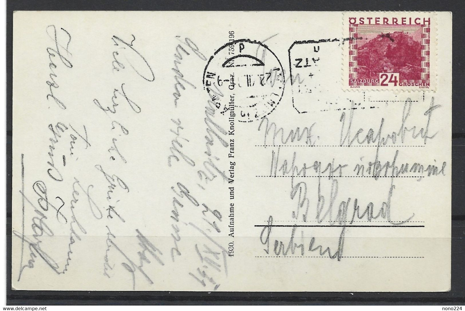 Carte P De 1931 ( Mallnitz / Kärnten ) - Mallnitz