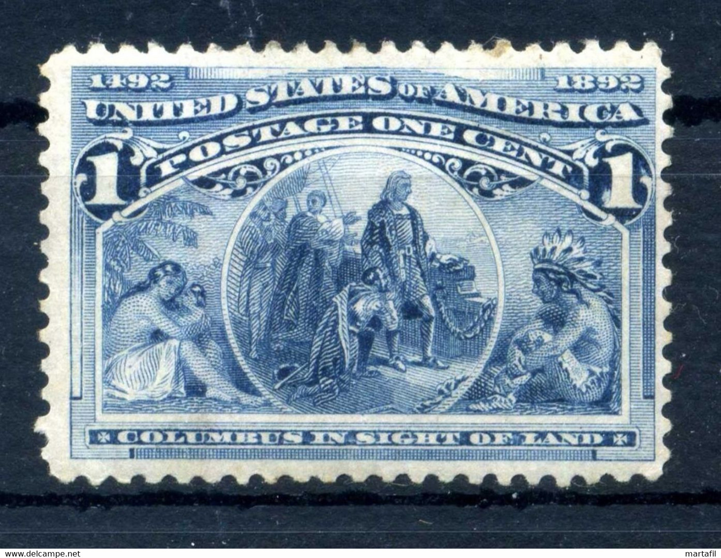1893 Stati Uniti USA N.100 * 1 Cent. - Unused Stamps