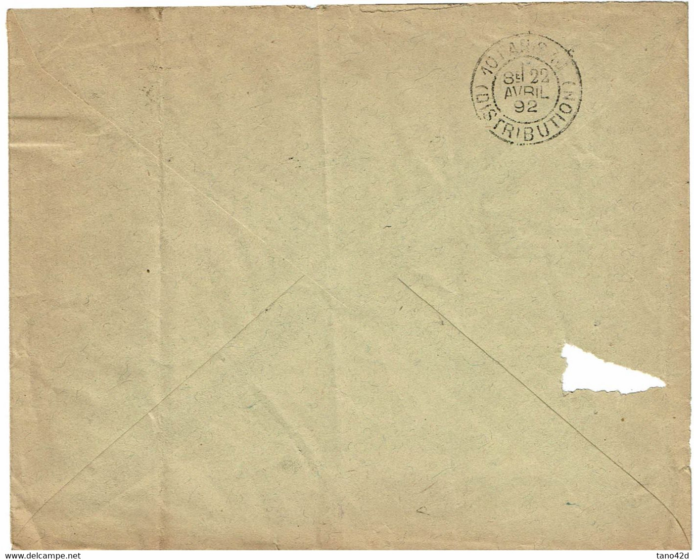 CTN74 - ALEXANDRIE LETTRE DU 15/4/1892 - Storia Postale