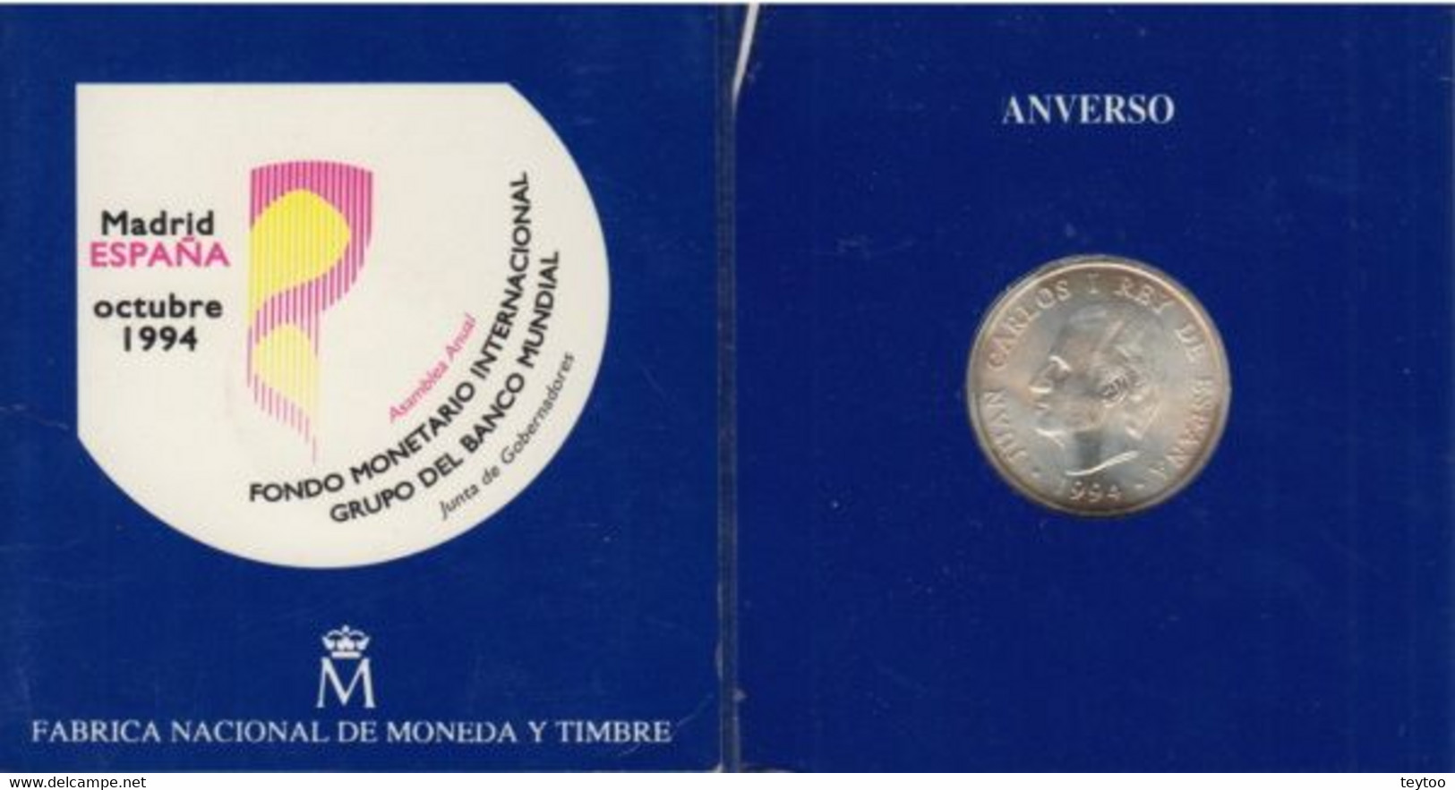[C0671] España 1994, Estuche 2000 Pesetas Plata, FMI (BU) - 2 000 Pesetas