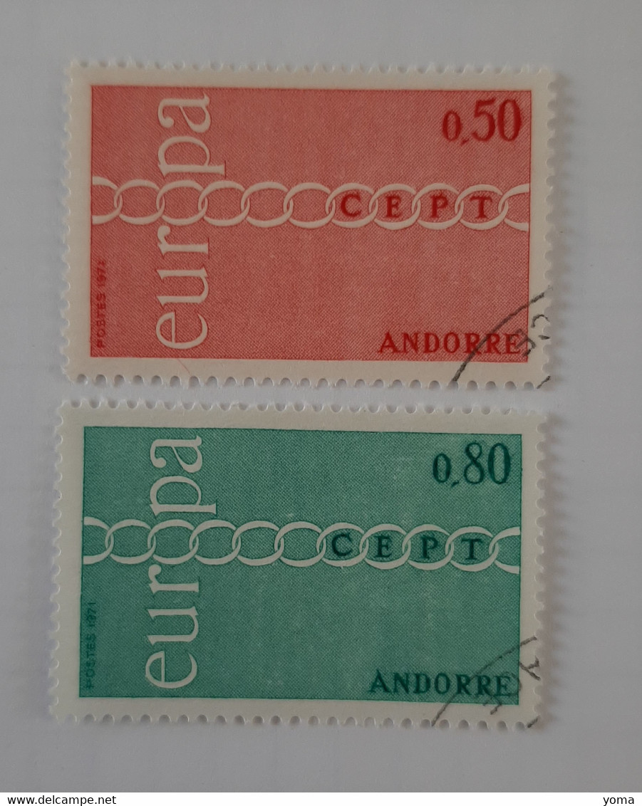 N° 212 Et 213        Europa 1971 - Usati