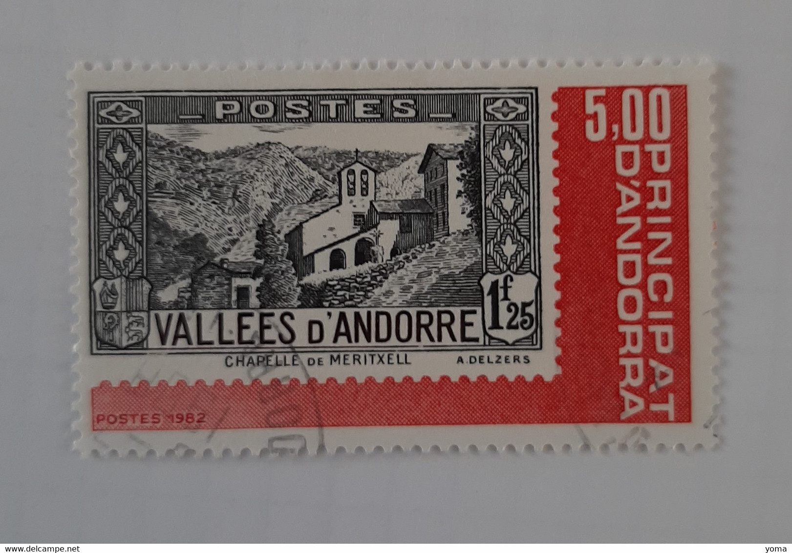 N° 304       Exposition Officielle Des Timbres Poste Andorrans 1982 - Gebruikt