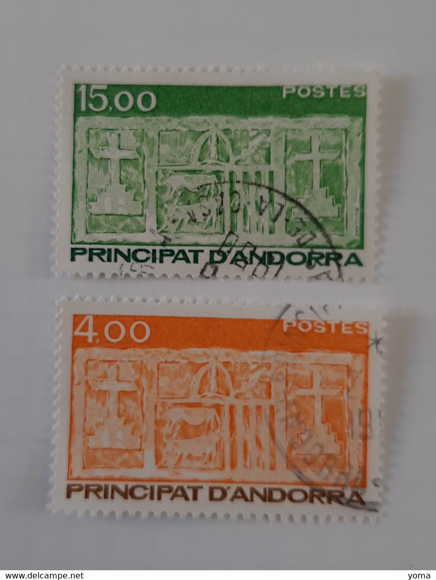 N° 346 Et 347       Ecu Primitif Des Vallées  -  4 F Et 15 F - Used Stamps