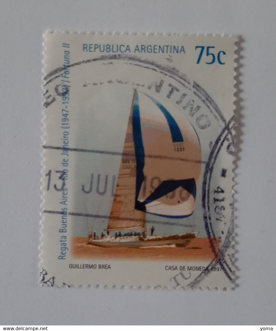 N° 1962       Régate Buenos-Aires  -  Rio De Janeiro  -  Fortuna II - Gebruikt