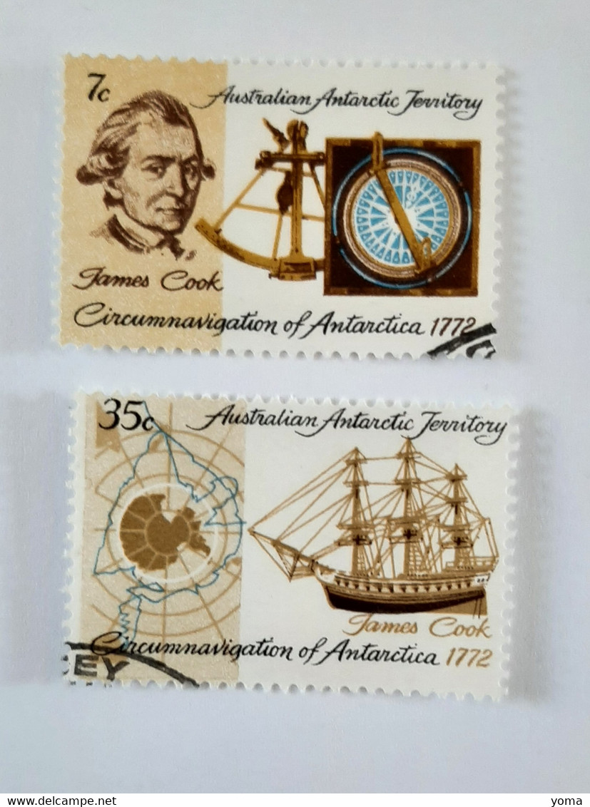 N° 21 Et 22       James Cook - Used Stamps