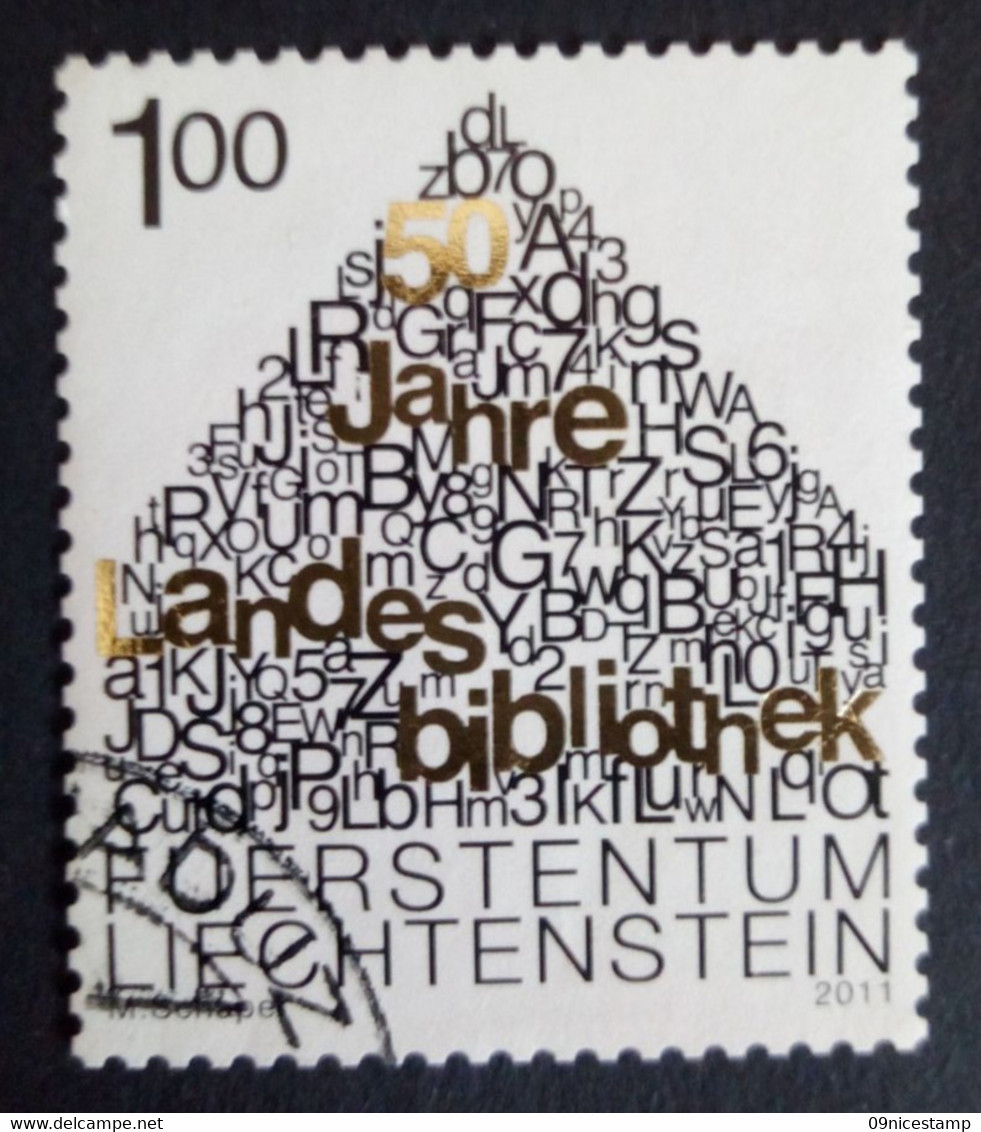 Stamp From Liechtenstein, Year 2011, Cancelled, Michel-nr. 1581 (read Text) - Other & Unclassified