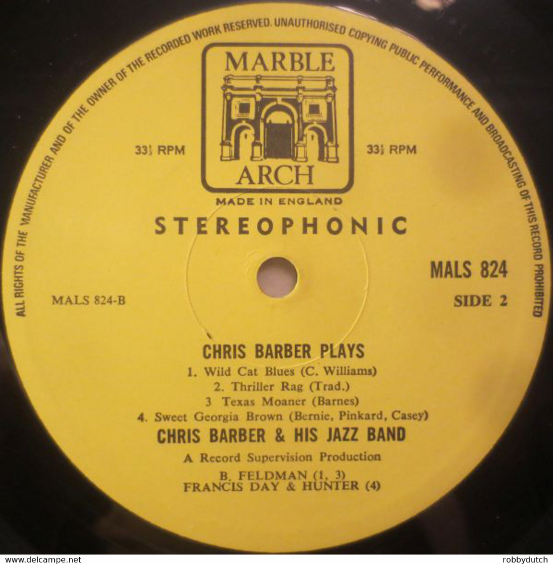 * LP *  CHRIS BARBER BAND - CHRIS BARBER PLAYS (England 1966) - Jazz