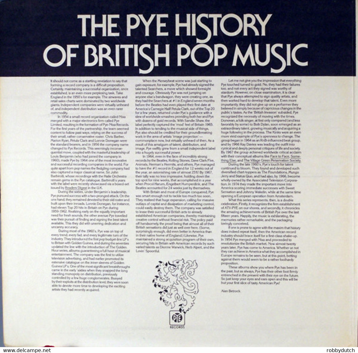 * LP *  CHRIS BARBER / KENNY BALL / ACKER BILK - TRAD JAZZ (The Pye History Of British Pop Music) - Jazz