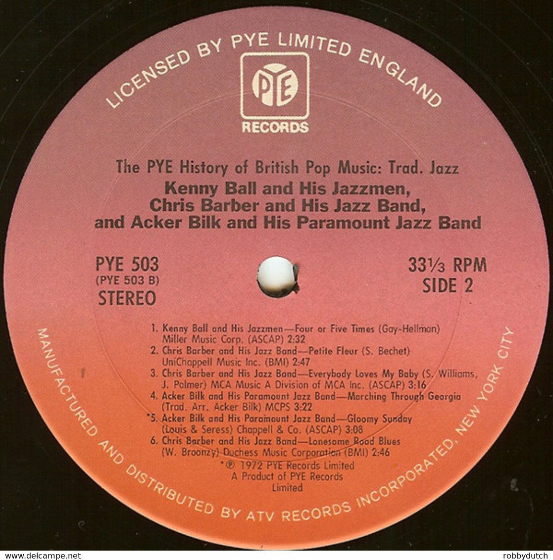 * LP *  CHRIS BARBER / KENNY BALL / ACKER BILK - TRAD JAZZ (The Pye History Of British Pop Music) - Jazz