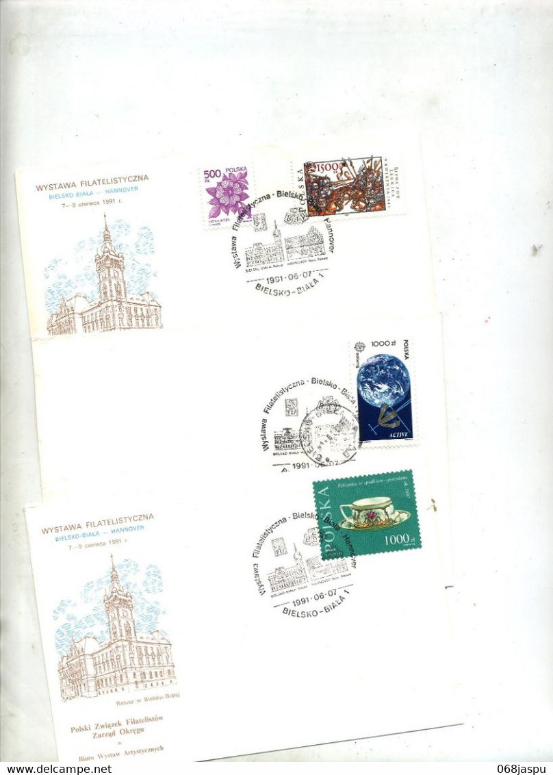 Lot 7 Lettre Cachet Bielsko Expo - Maschinenstempel (EMA)