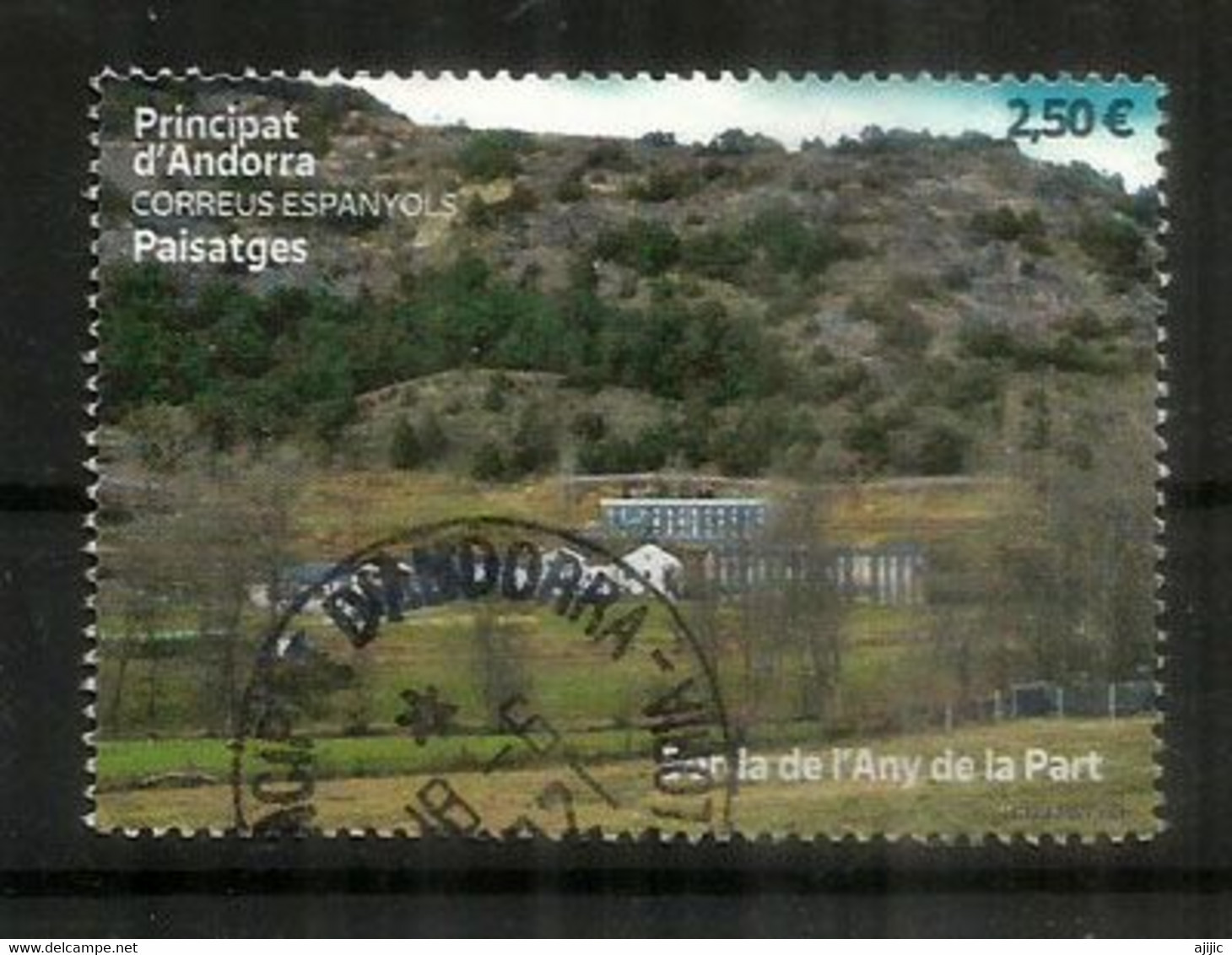 Paisatges.- 2021. Borda De L'Any De La Part.Pueblo De Ordino.Haute Faciale., Oblitéré 1 ère Qualité.AND.ESP - Used Stamps