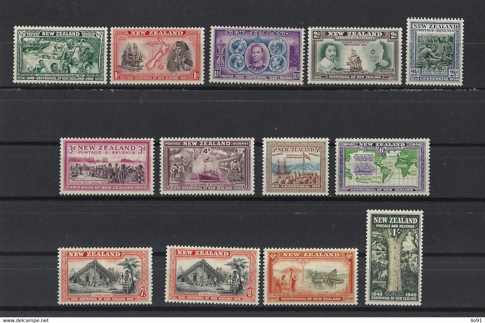 NOUVELLE-ZELANDE. YT   N° 243/255  Neuf *   1940 - Unused Stamps