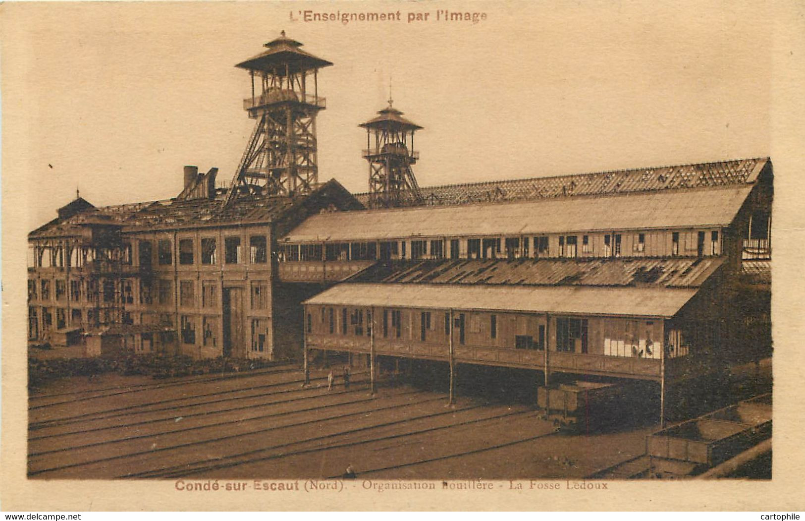 59 - Condé Sur Escaut - Organisation Houillère - Fosse Ledoux - Mines - Conde Sur Escaut