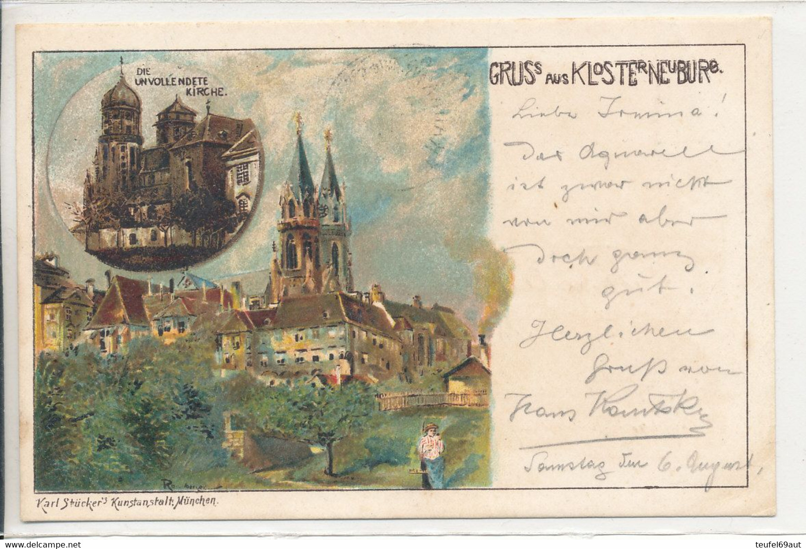 AK Klosterneuburg - Gruss Aus .. Litho Um 1900 - Klosterneuburg