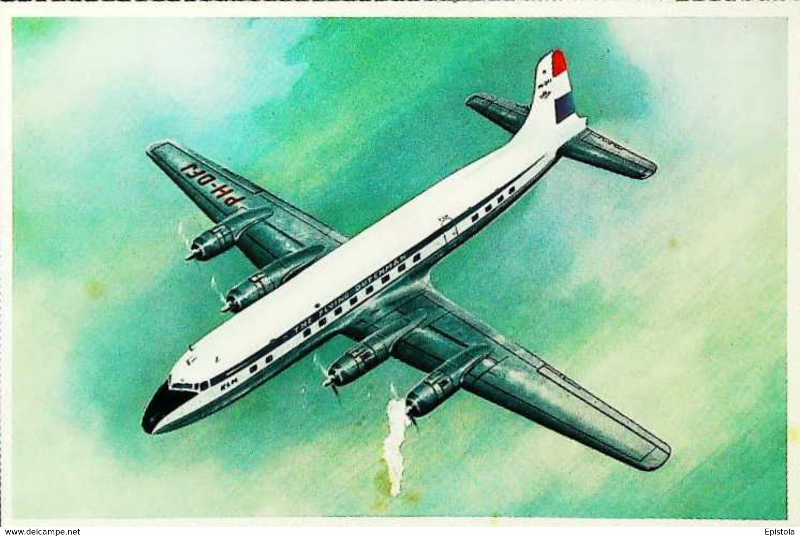 ►   KLM - Douglas  DC 6-8 - 1950/60s (En L'état) - 1946-....: Modern Era